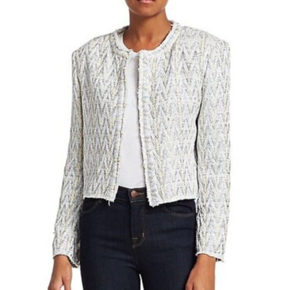 IRO/ white grey silver/ gold shimmer jacket